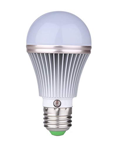 E27 5W LED Dusk to Dawn Sensor Light Bulbs [Aluminum] Built-in Photosensor Detection Auto Switch Light 3000K Warm White Indoor/Outdoor Lighting Lamp for Porch Hallway Patio Garage