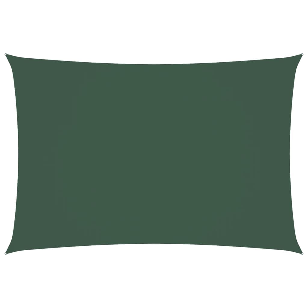 vidaXL Sunshade Sail Oxford Fabric Rectangular 2.5x4.5 m Dark Green — image 1