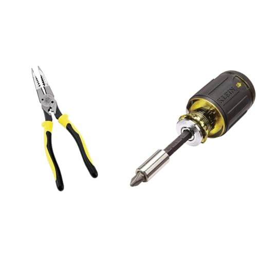Klein Tools J207-8CR Needle Nose Pliers with Crimper