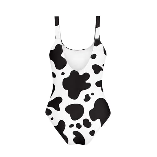 Image of One Piece Bathing Suit for Girl Kids Cute Beach Sport Swimwear U Back Scoop Neck Summer Swimming Pool Beachwear