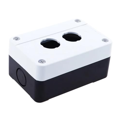Caja de control blanca de 4 orificios para interruptor de botón de 22 mm 5