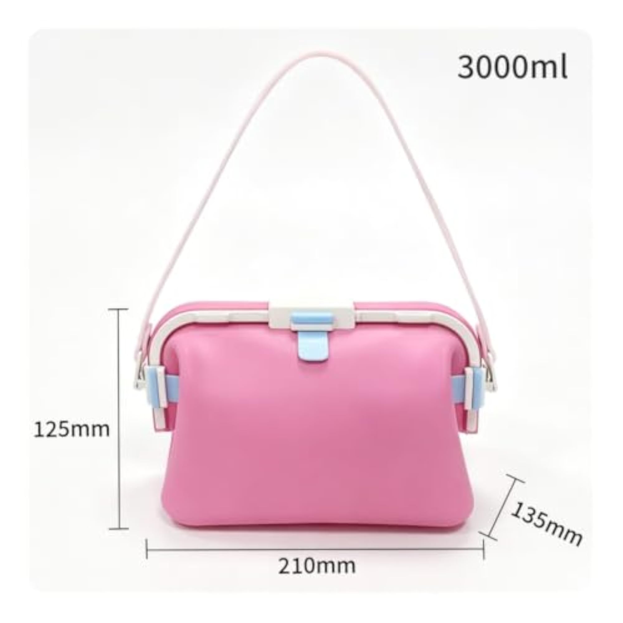 Foldable Silicone Toiletry Bag with Strap