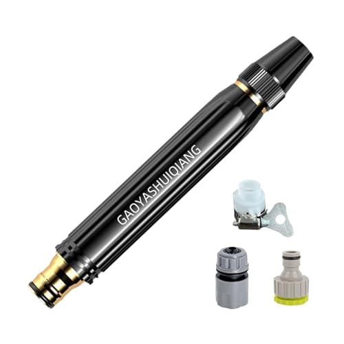 Buse de tuyau d'arrosage haute pression | Arroseur portable et réglable | Buse haute pression pour tuyau de jardin, pour la maison, l'extérieur, la pelouse, la cour, l'arrosage des