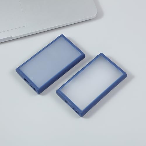 に適用する ソニーウォークマン NW-A300 シリーズ NW-A306 NW-A307 指紋防止耐衝撃透明スキンフィールバックケースカバー (ブルー)