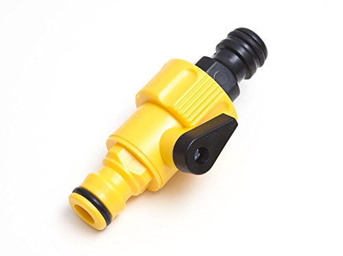 QUICK FIX HOSE IN LINE CONNECTOR 2 MALE OUTLETS + SHUT OFF VALVE PACK OF 60