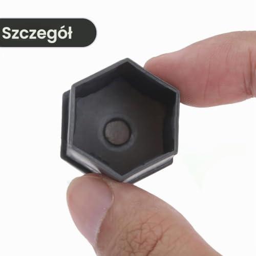 20 x nakładki na nakrętki kół 17 mm, osłony na śruby kół, do śrub, nakrętek kół, nakładki na śruby kół, osłony na śruby, kolor czarny, z narzędziem do demontażu dla samochodów (17 mm)
