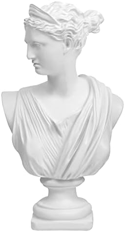 Norrclp 12.5in Greek Statue of Diana, Classic Roman Bust Greek Mythology Sculpture for Home Decor