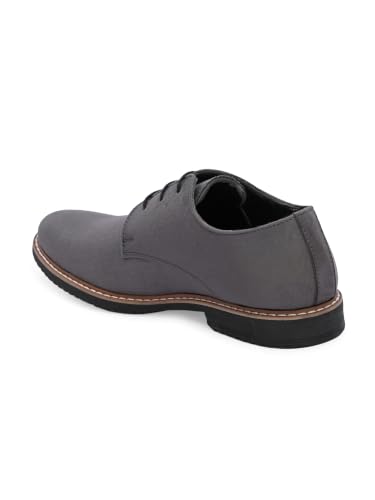 Image of HiREL'S Premium Suede Derby Smart Casual Shoes for Men | Office Soft Cushioned Corporate Casuals