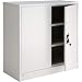 tectake 800412 Aktenschrank mit Fächern, abschließbar, 2 Flügeltüren, grau (90x40x90 cm | Nr. 402486)