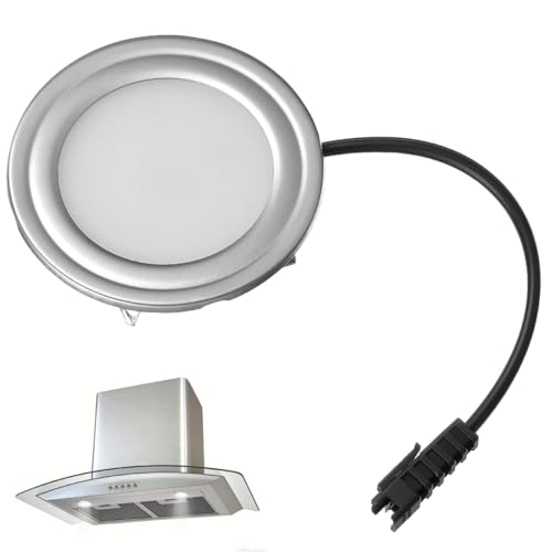 UKCOCO 2 unidades campana extractora luz cocina iluminación empotrada downlight campana extractora bombilla LED e luz extractora LED iluminación bajo encimera hierro