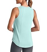 G4Free Lightweight Workout Tank Tops for Women High Neck Athletic Long Tanks Sleeveless Summer Ru...
