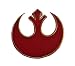 Star Wars REBEL ALLIANCE Sm RED Logo Enamel PIN