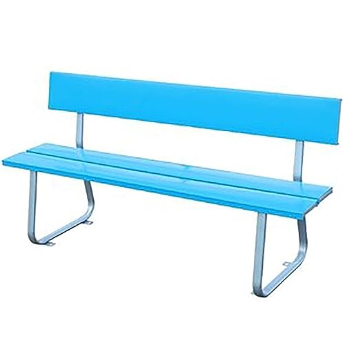 Banc de jardin avec dossier haut blanc 150 cm grand confort de parc
