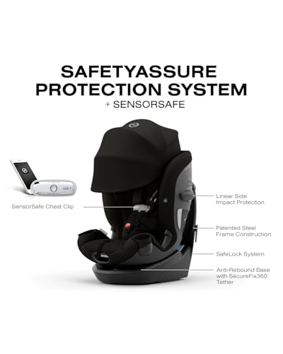 Image of Callisto G 360 Rotating All-in-One Convertible Car Seat- Nightfall Black