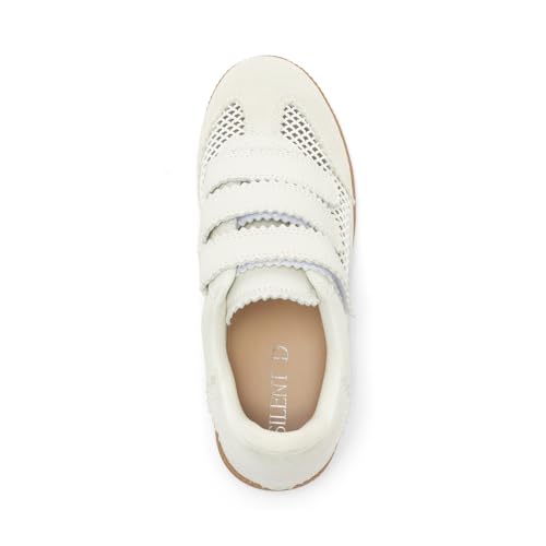 Silent D Women's Seen White Leather Mesh4