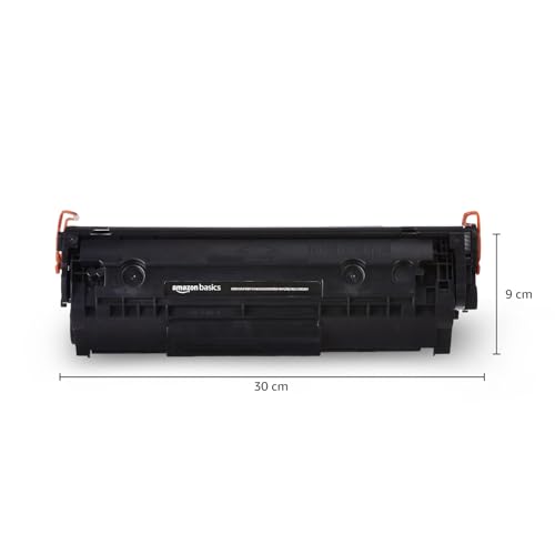 amazon basics 12A Laserjet Toner Cartridges | for HPLJ- 1010/1012/1015/1018/1020/1022/1022N/3015/3020/3030/3050/3052/3055/M1005/M1005 MFP/M1319F MFP Can- LBP2900/3000 | Up to 2000 Pages Yield (Black)