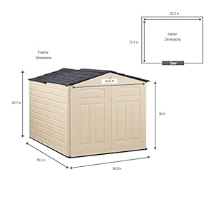 Rubbermaidslidelidresinoutdoorstorageshed5x65ftweatherresistantbeigebrownorganizationforhomebackyardgardentoolslawnmowerbikestoragepoolsupplies Urban Country Home Decor Rubbermaid slide lid resin outdoor storage shed 5 x 65 ftweather resistant beigebrown organization for homebackyardgarden toolslawn mowerbike storagepool supplies urban country home decor
