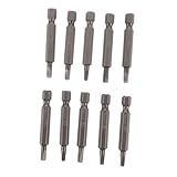 PartyKindom 10stücke Magnetische für Vierkant-schraubendreher Lang und Robust für Mechanische Instandhaltung und Haushaltsgeräte Zufälliger Stil