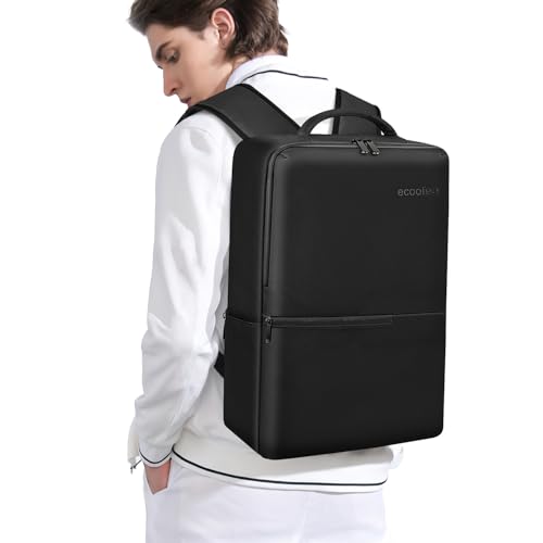 [ecoofee] ビジネスリュック メンズ 防水 15.6 インチ PC 対応 止水ファスナー 軽量 大容量 A4 収納 通勤通学 男女兼用 黒980