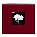 Pioneer MB88CBFE 8 Inch by 8 Inch Fabric Frame Cover Post Bound Scrapbook, Burgundy