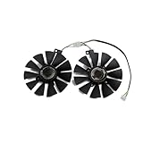Modèle: FDC10U12S9-C FULIMEI Ventilateur de refroidissement for carte vidéo ASUS AREZ RX 470 570 580 SI EXPEDITION OC, 87MM FDC10U12S9-C P106-100 GTX1060 GTX1070(2PCS)