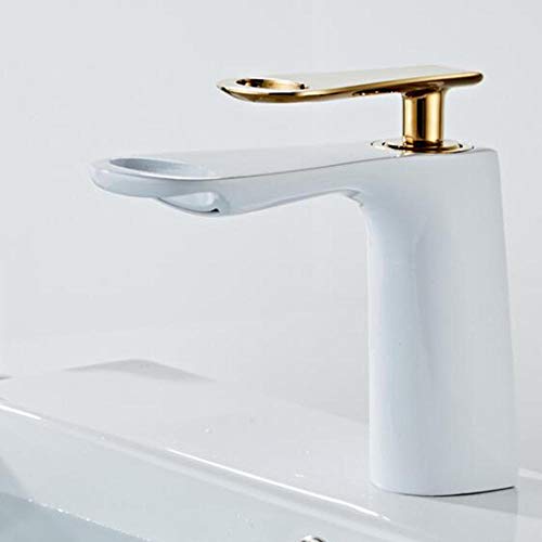 Grifo de baño en cascada rosa QYYZTQY con diseño monomando y acabado premium para lavabo