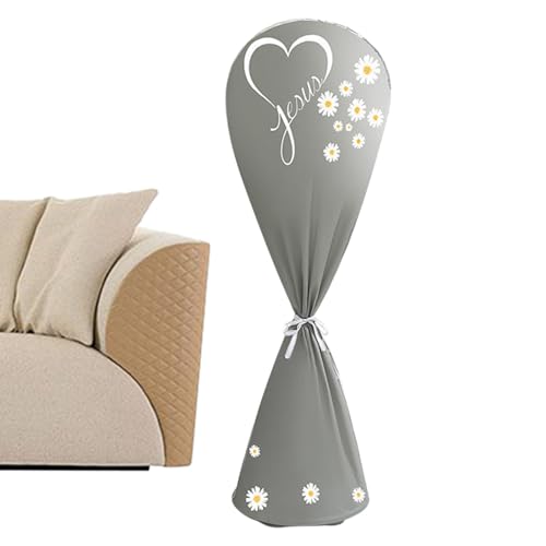 ファンスリーブ - 防塵電動ファン保護、屋内屋外保管カバー、ジッパー付き底部にしっかりフィット、軽量アンチスクラッチ生地、家庭用季節家電ガード、部屋用グレートーン