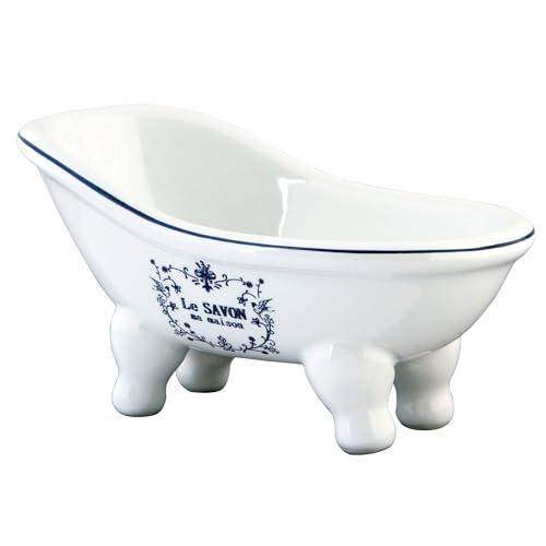 Kingston Brass BATUBSSW Aqua Eden Mini Ceramic Slipper Bathtub, 5-11/16-Inch x 3-Inch x 3-1/16-Inch, White