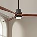 66" Casa Delta-Wing Modern Ceiling Fan with Light LED Remote Control Oil Rubbed Bronze Wood Opal Glass for Living Room Kitchen Bedroom - Casa Vieja