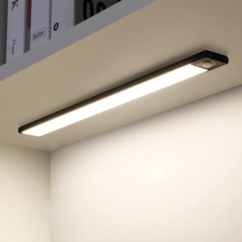 Recopilación y reviews de Iluminación Led para cocina - solo los mejores. 33 Luz LED por Sensor de movimiento, Luz Inalambrica para Gabinete de 50 LED, Iluminación para Debajo Del Armario, Barra de Luz recargable USB inalámbrica para Armario, Cocina, 12''...
