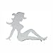 Grand General 90023 Chrome 'Cowgirl with Boots' Mud Flap Cut-Out