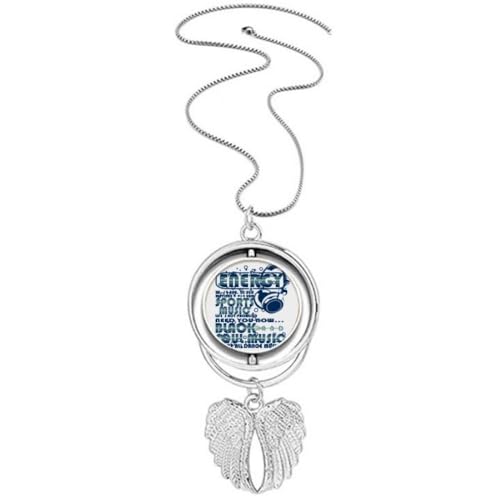 Collier ailes d'ange pendentif rotatif pour illuminer votre style vestimentaire de tous les jours
