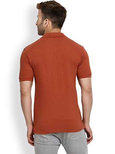 Image of CHKOKKO Men's Polo Cotton Regular Fit Half Sleeves T-Shirt with Pocket