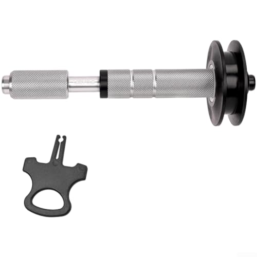Honseadek Retenedor de cadena de aleación de aluminio para bicicleta de montaña, herramienta tensora de eje pasante de liberación rápida para espacio de 142-148 mm, kit de mantenimiento de bicicleta