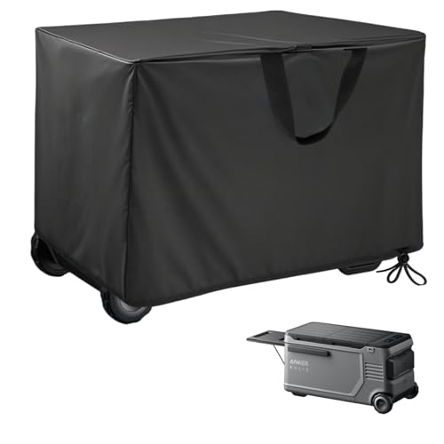 Electric Cooler Cover for Anker SOLIX EverFrost,500D Car Refrigerator Cover Waterproof 38x20x20 inch-for EverFrost 2 58L