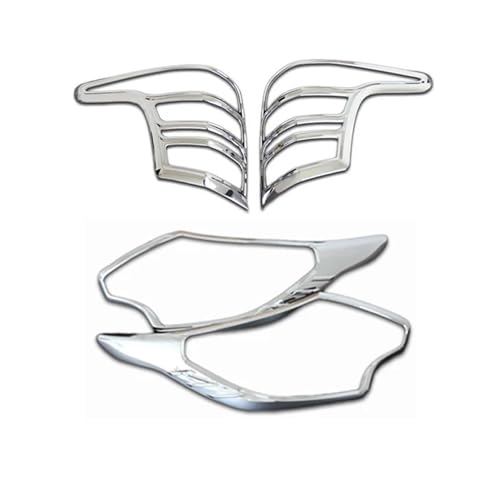 Couvre-phares avant et arrière L200 Triton 2016 chrome