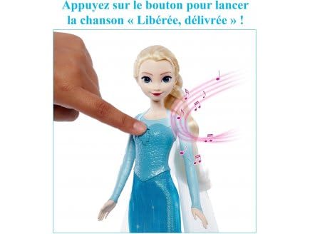 Poupée Elsa qui chante et Robe de princesse Poupee Mannequin Disney Reine Des Neiges 30 Cm Set jouet fille + Carte offerte - vue 3