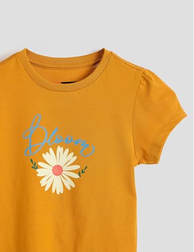 Image of Amazon Brand - Symbol Girls 100% Cotton Graphic Printed Half Sleeves Regular fit T-Shirt
