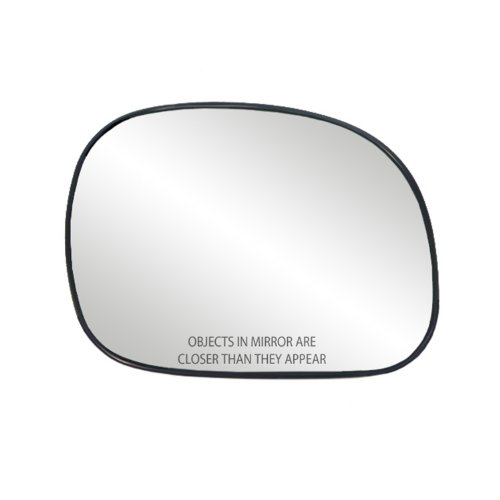 Passenger Side Non-heated Mirror Glass w/backing plate, Ford Expedition, Lincoln Navigator, F150, F250 LD Pick-Up, F150 Heritage, 6 1/8