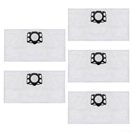 YUETTYY Kit de 5 bolsas de polvo de repuesto, bolsas de recogida de polvo para Karcher KFI 357 WD2 Plus WD3 SE4002 piezas de aspiradora 2.863-314.0, accesorios de aspiradora resistentes al desgarro