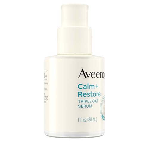 Aveeno Calm + Restore Triple Oat Hydrating Face Serum for Sensitive Skin, Gentle Lightweight Facial Serum Instantly Smooths Skin, Non-Comedogenic, Hypoallergenic & Fragrance-Free, 1 fl. oz - Image 6