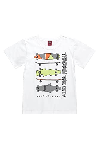 Conjunto Infantil Masculino Com Camiseta E Bermuda, Bee Loop, Meninos, BRANCO ESPECIAL, 10