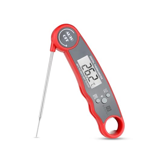 Meat Thermometer Digital, Instant Read Food Thermometer for Cooking, Grilling and Air Fryer, Kitchen Gadgets and BBQ Accessories, Digital Probe Thermometer for Grill, Griddle and More