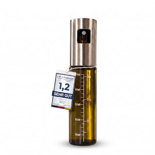 Leisure Life® | NEUEINFÜHRUNG | Hochwertiger Ölsprüher | grünes UV-Schutz Glas & vollmantel Edelstahl | 100% BPA frei (Jade Green - UV) – Ansicht 1