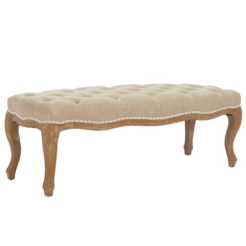 Safavieh Mercer Collection Randy Beige Linen Bench