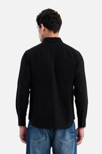 Image of SNITCH Men Casual & Formal Shirt | Regular Fit Full Sleeve Spread Collar Solid Style | 100% Cotton Breathable Woven Fabric for Everyday Wear & Stylish Office Outings