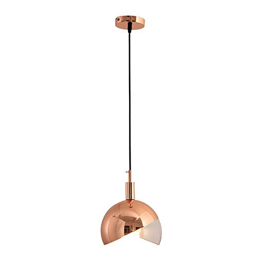Lustre E27 moderne simple couleur or rose pour illuminer une chambre ou un bar chic