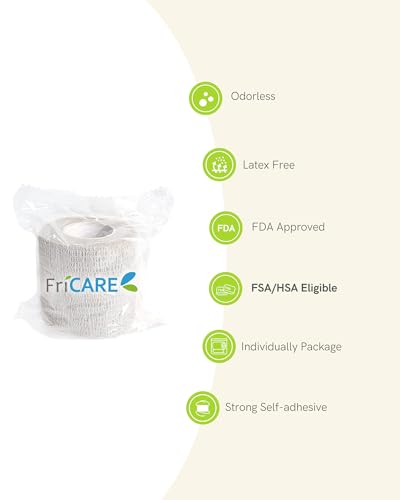 Image of FriCARE Self Adhesive Bandage Wrap, Medical Tape in First Aid Kit