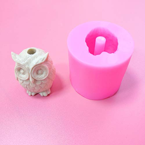 Xidmold 2 Pcs Owl Straw Topper Resin Molds Straw Topper Attachment Silicone Molds Crystal Epoxy Resin Casting Mold Straw Decoration Jewelry Making Clay Mould DIY Crafts Supplies