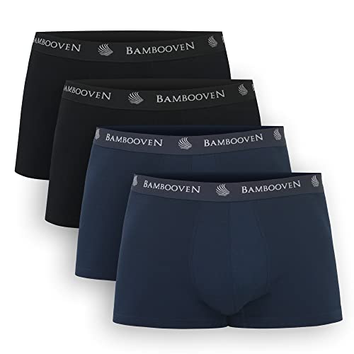 Breathable Trunks - Rayon Made From Bamboo Sweat-Wicking Underwear, Soft Trunks (4 Pack)